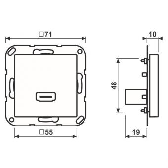 JG Multimediaanschlusssystem   MAA1112WW 