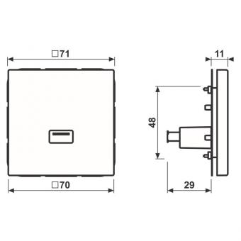 JG Multimediaanschlusssystem  MALS1122WW 