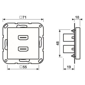 JG Multimediaanschlusssystem   MAA1133WW 