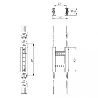 Unex Gelenkbogen vertikal       67212-04 