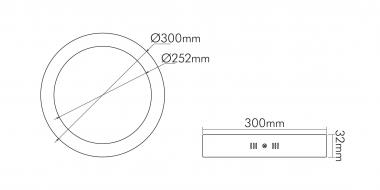 Nobile LED Panel Aufbau 300 R 1561291045 