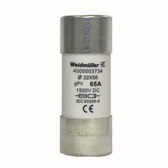 Weidmüller FUSE WSFL 22X58 65A 1K5V GPV 
