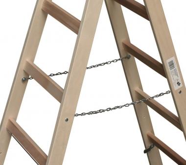 Krause Holz-Sprossen-Doppelleiter 2x6 