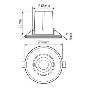 Esylux PD-FLAT 360i/8 ROUND   EP10423222 