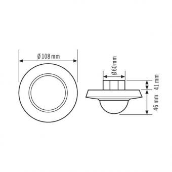 ESY Decken-  PD-C360i/24 DUOplus-FM weiß 