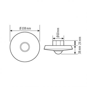 ESY Decken-Präsenzmelder PD-C360i/8 plus 