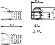 TG Tülle für MP8 FS, d = 6   B00080A0089 