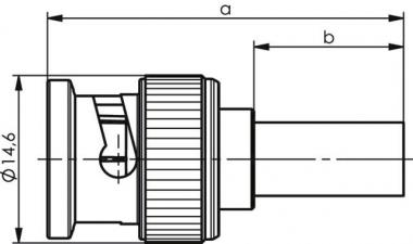 TG BNC-Kabelstecker Cr/Cr    J01000A0049 