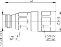 TEGA N-Kabelbuchse SIMFix    J01021C0174 