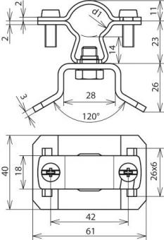DEHN          LH ZS 20 23 SBH 25X0.3 V2A 