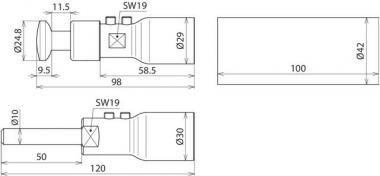DEHN Anschlussset mit    HVI P LO ASS 27 