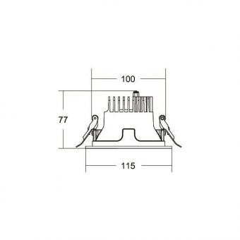 Brumberg LED-Einbaudownlight    40612163 