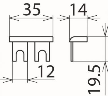 DEHN Kammschiene 1-phasig 2-pol.  900617 