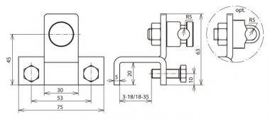 DEHN Anschlussklemme senkrecht    372129 