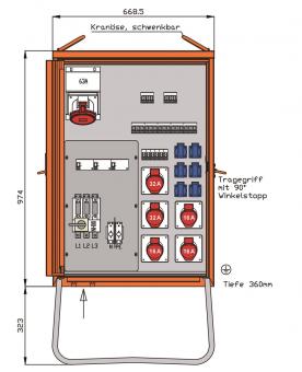 Walther Verteilerschrank 69kVA  WV0430R1 