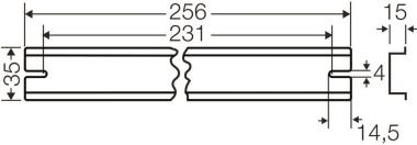 Hensel Tragschiene 256mm        DK TS 35 