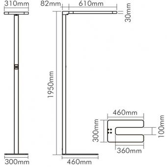 Nobile LED Büro-Stehleuchte   1751325525 