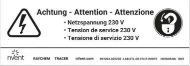 TYCO Aufkleber                LAB-ETL-CH 