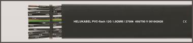 HELU PVC-flach 8G1,5 schwarz       27004 