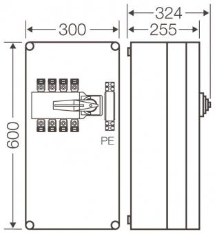 HENS Mi-Lastumschaltergehäuse Mi Mi 7481 