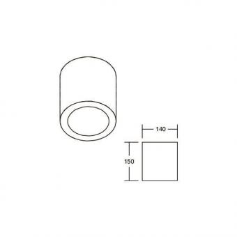 Brumberg LED-Anbaudownlight 230 12594183 