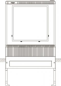 Hager Wandler-u.Messschrank    ZAW102MY8 