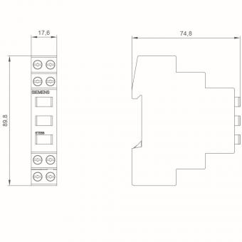 Siemens 5TE5803 Ampelmelder 3 Lampen 