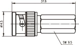 TG BNC-Kabelstecker TWIST-ON J01002A0015 