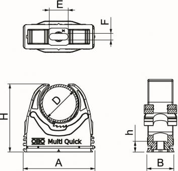 OBO M-Quick M25 LGR Multi-Quick-Schelle 