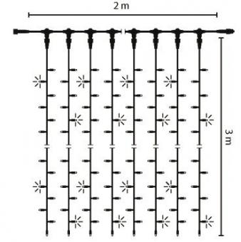 S&H LED Drape Lite Flash 600 2x3m  58743 