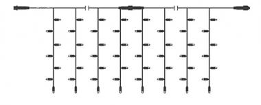 S&H LED-DrapeLite 200 2x1m 230V 7W 59386 