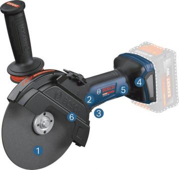 Bosch Akku-Winkelschleifer EXWS18V-180P 