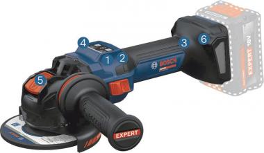 Bosch Akku-Winkelschleifer EXWX18V-15S 