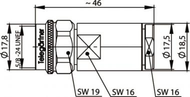 TG N-Kabelstecker 50 Ohm G37 J01020A0156 