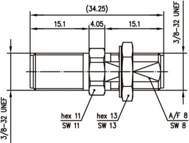 TG F einbaukupplung, 75 Ohm  J01602A0000 