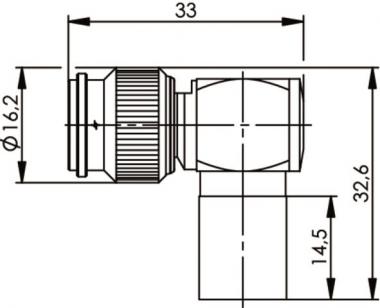 TEGA TNC-Kabelwinkelstecker  J01010A0065 