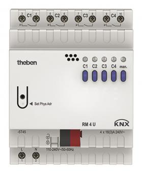 THEB KNX Schaltaktor          RM 4 U KNX 