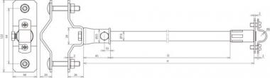 DEHN Distanzhalter f. Rd 16mm L   106226 
