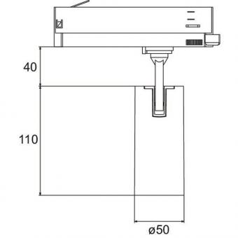 Brumberg LED-Schienenstrahler 88704173DA 
