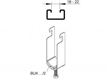 Niedax Universal-Bügelschelle f BUK 38/2 