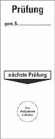 HEIN 4275 Grundplakette Prüfung gem.  .. 