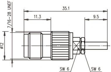 TEGA TNC-Kabelbuchse         J01011A0050 