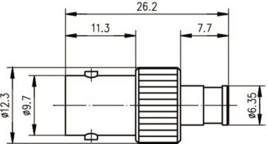 TEGA Adapter BNC-SMB 50Ohm     100023686 