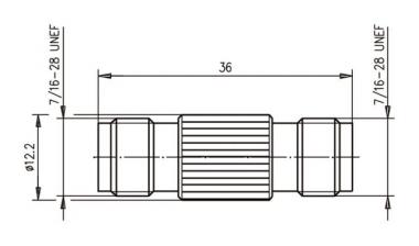 TG TNC-Kupplung 50 OHM (F-F) J01014A2618 