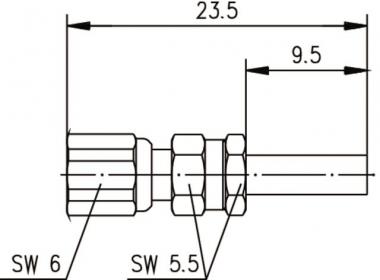 TEGA SMC-Kabelbuchse         J01171A0011 
