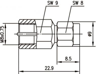 TG Adapter FME-SMA (M-M)     J01703A0009 