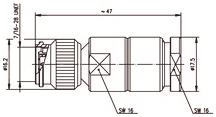 TG TNC-KABELSTECKER 50 OHM   J01010A2940 