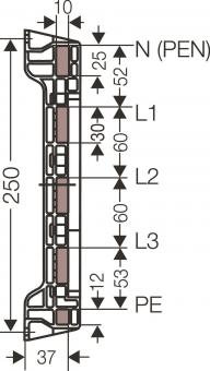 HENS Sammelschienenträger für     MIST63 