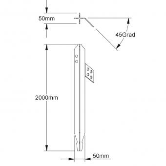 Kleinhuis Staberder Länge 2000mm   313/2 