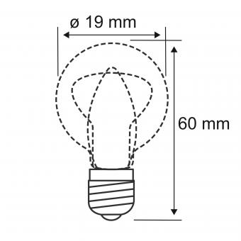 PAULM LED Birnenlampe 1W E14       28110 